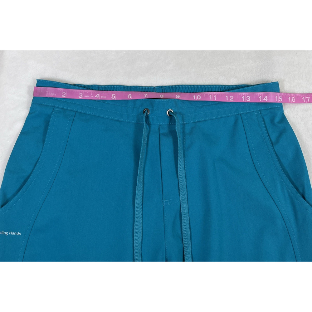 NWOT Purple Label by Healing Hands Teal Taylor Scrub Pants Size Small Charity - Picture 6 of 13